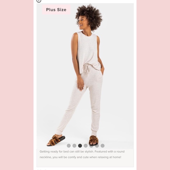 Lounge Set Sleeveless Top and Pants - Picture 6 of 6